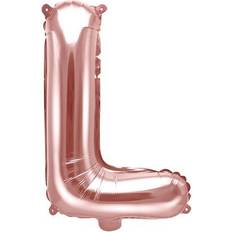 Kirjainilmapallot PartyDeco Kirjainfoliopallo Ruusukulta 35 cm-L