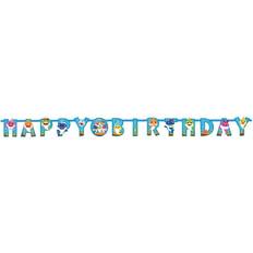 Hangend Slingers Amscan Letterslinger'Happy Birthday'Baby Shark (1,8m)