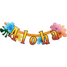 Vegaoo Aloha Hawaiiblomst Banner