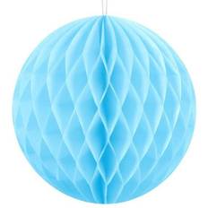 Palle di Carta Velina PartyDeco Palla A Nido D'Ape Blu Cielo 10 cm