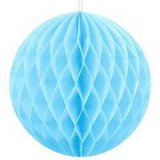 Solumaiset Pallot PartyDeco partydeco.pl Honeycomb Ball 1 Piece Diameter 10 cm Pompoms Honeycomb Balls Ceiling Decoration Hanging Decoration Honeycombs (Light Blue)