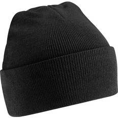 Soft Feel Knitted Winter Hat - Black