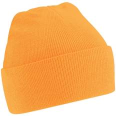 Beechfield Soft Feel Knitted Winter Hat - Fluorescent Orange