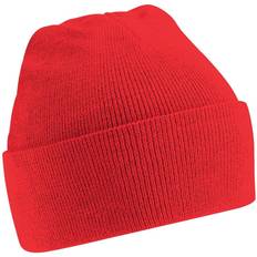 Beechfield Soft Feel Knitted Winter Hat - Bright Red