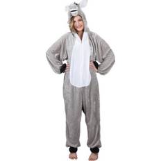 Vegaoo Boland 10103402 Donkey Plush Jumpsuit (max 1,80m) Grey, 1,80 m