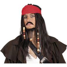 Pirates Wigs Boland Pirate Jack Sparrow Style Wig with Beard Moustache & Bandana