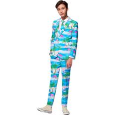 Kostumer OppoSuits Teen Flaminguy Jakkesæt 134/140