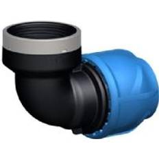 Solar Plus iJOINT plastfitting – Vinkelovergang 90° m. kompressionskobling/muffe, 32 mm x ¾
