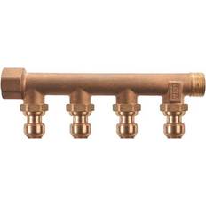 Roth Kloak & Afløb Roth fordelerrør 4 afgreninger x 15 mm indstik Euro-red