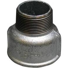 +GF+ spidsmuffe galvaniseret blødstøbt