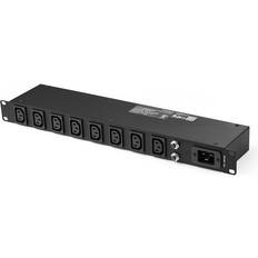 StarTech PDU08C13GB 1U 8-Port Rack-Mount PDU w/ C13 Outlets