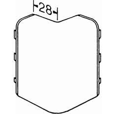 TEHALIT Hjørne udvendig SL 20051 M 5552 perlehvid