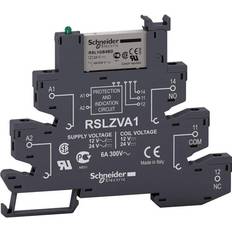 Schneider Electric Schneider Stikbensrelæ m/skrueklemme (24V-6A) Sort