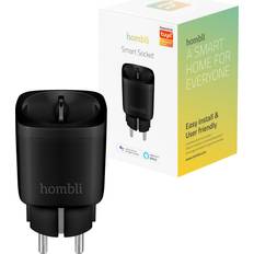 Smart udtag Hombli Smart Stikkontakt (1 udtag) Sort