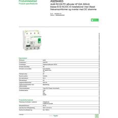 IP20 Fejlstrømsafbrydere Schneider Electric Pfi 4p 63a 300ma b-si ac/dc