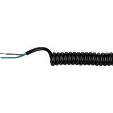 Bachmann SPIRALKABEL PUR/PVC 3G1,5 SORT 1000/5000