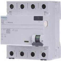 Siemens Fejlstrømsafbrydere Siemens Fejlstrømsafbryder PFI 40A, 4P, 300mA, selektiv, 5SV3644-8