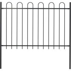 Steel Fences vidaXL Garden Fence with Hoop Top 66.9x66.9"