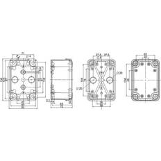Schneider Electric Kasse Abs 138x93x72 Gråt Låg