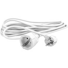 Argent Rallonges Silver Electronics Extension électrique Schuko 4,8mm 2m 16A blanc