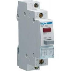 Hager Trykknapelementer Hager Trykknap 16A 2SL M.230V led rød