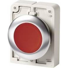 Interrupteurs de courant Eaton Bouton-poussoir plat, rond, chromé M30C-FDL-R 182926 rouge 1 pc(s)