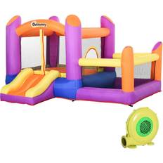 Bouncy Castle with Slide Pool House Inflatable with Blower