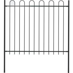 200.0 cm Fences vidaXL Garden Fence with Hoop Top 170x200cm