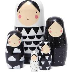 Petit Monkey Babushka sort og hvid