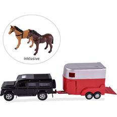 Hestetrailer legetøj Kids Globe Landrover og Hestetrailer