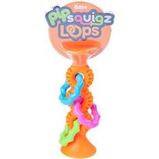 Sugekop legetøj Fat Brain Toys PipSquigz Loop Sugekop Orange Fat Brain Babylegetøj Fra 6 Mdr