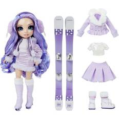 Toys MGA Rainbow High Winter Break Violet Willow Purple Fashion Doll with 2 Outfits, Snow Gear, & Display Stand Includes Snow Board, Ice Skates, Accessories, & More Gift & Collectable for Kids Ages 6