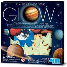 Plastica Kit per esperimenti scientifici 4M Glow in the Dark Planets and Nova Stars 20pcs