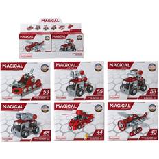 BigBuy BB Fun-Juego de Construcción Magical Bodel Rojo (14 x 10 cm)