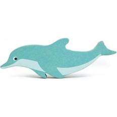 Havsdjur Dolphin Junior 13,4 Cm Träblått