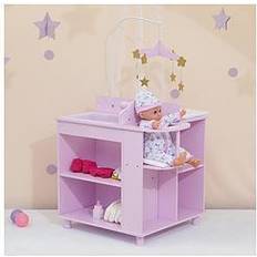 Olivia's Little World Doll Changing Station Purple