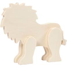 Hout Beeldjes Creativ Company Wooden Figure Animal Lion