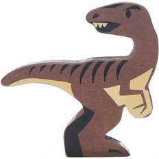 Wooden Toys Figurines Tender Leaf Wooden Dinosaur Velociraptor