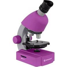 Plastique Microscopes et Télescopes Bresser Microscope 40x640x JUNIOR Éclairage LED kit d'expérimentation violet Violet