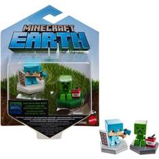 Minecraft mini figurer Minecraft 2-pack Earth Mini Boost Figurer Alex & Creeper Multicolor