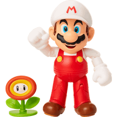 Animal Figurines d'action JAKKS Pacific Figurine Super Mario Bros Mario de Feu 10 cm Rouge