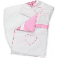 10746 Baby Bedding Set, Toddlers First Doll Pram for One Year Old, Pink/White