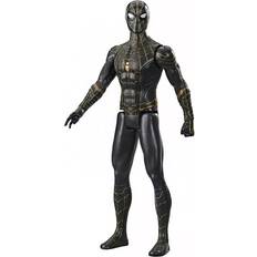 Spider-Man Action Figures Hasbro Marvel Spiderman Titan Hero Series Black & Gold Suit Spiderman 12"