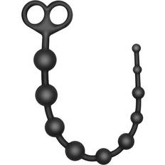 Anal Beads S Pleasures Flexer Black Silicone