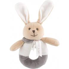 skallra Kanin junior 15 x 20,5 cm plysch beige
