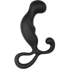 Silikon Prostatastimulator Easytoys Men Only Anal Plug Bended Prostate Massager, Black