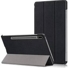 Tri-fold fodral med stativfunktion för Galaxy Tab S7 11" Svart