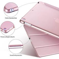 Smart cover ipad 2017 INF Ipad 9.7 2017 Smart Cover Case I Hård Plastik, Lyserød/guld