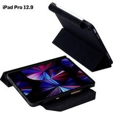 Folio Case BookCase Compatible with Apple series: iPad Pro 12.9 (5th Gen) Black
