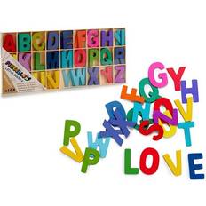 Activiteitsspeelgoed Houten knutselen/hobby letters Set van 104x stuks alfabet letters 5 cm